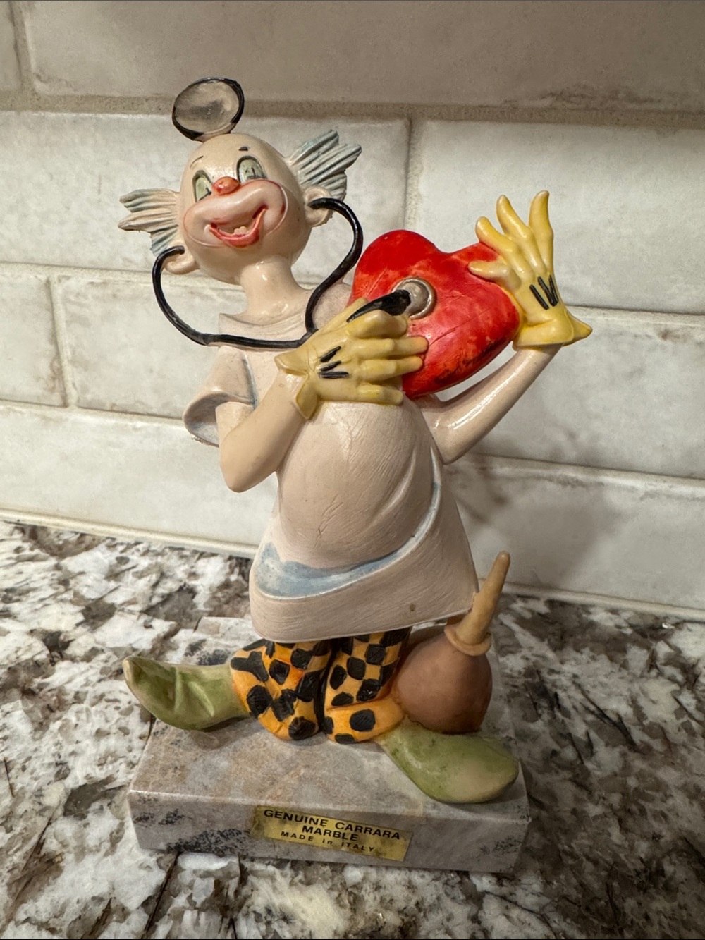 Vintage Fontanini Depose “Love Doctor” Clown Figurine